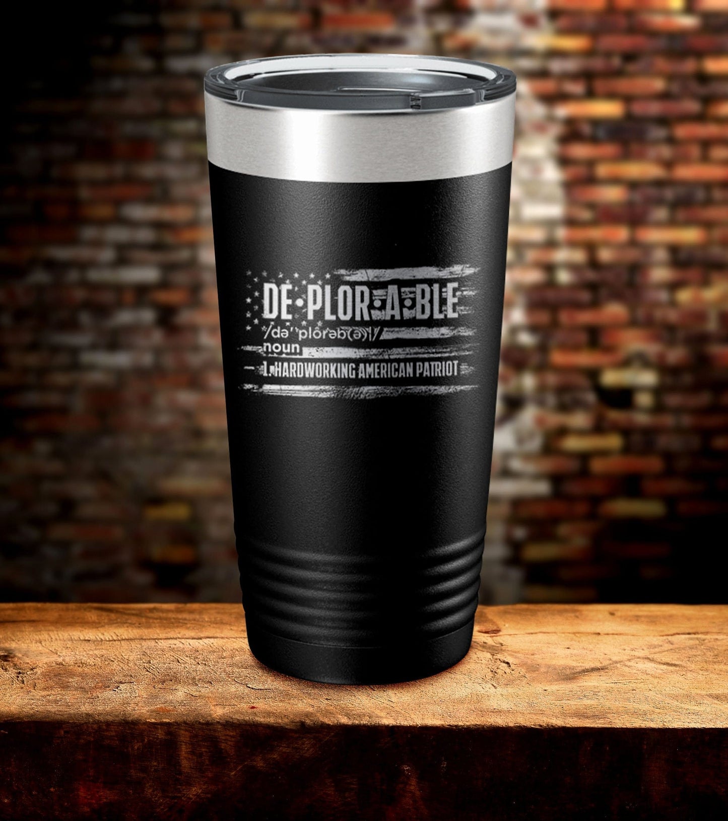 Deplorable Hardworking American Patriot Tumbler