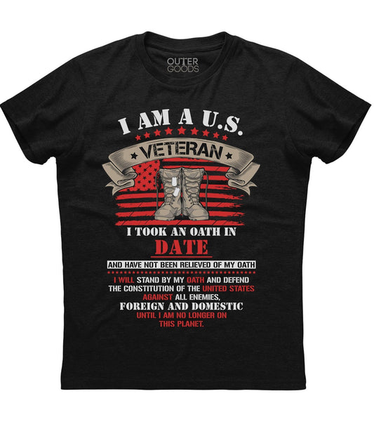 Veteran Enlist Date Oath T-Shirt (CN) (O)