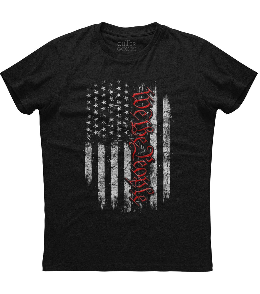 We The People USA Flag Patriotic T-Shirt (O)